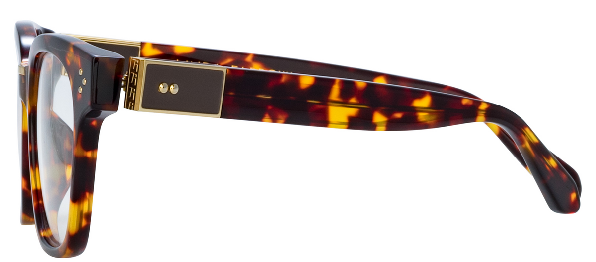 Color_LFL1481C2OPT - Sanchez D-Frame Eyeglasses in Tortoise Shell and Clear