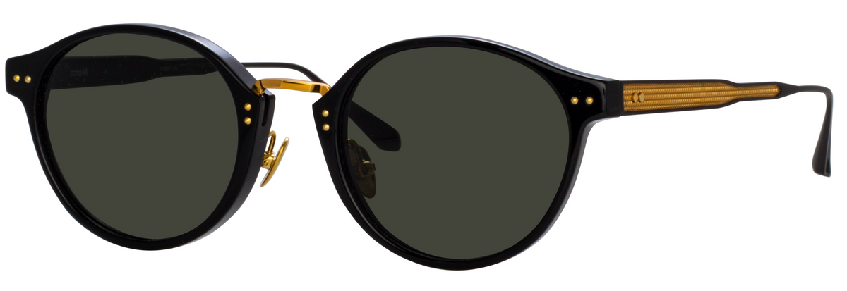 Color_LFL1535C1SUN - Marco Oval Sunglasses in Black and Grey
