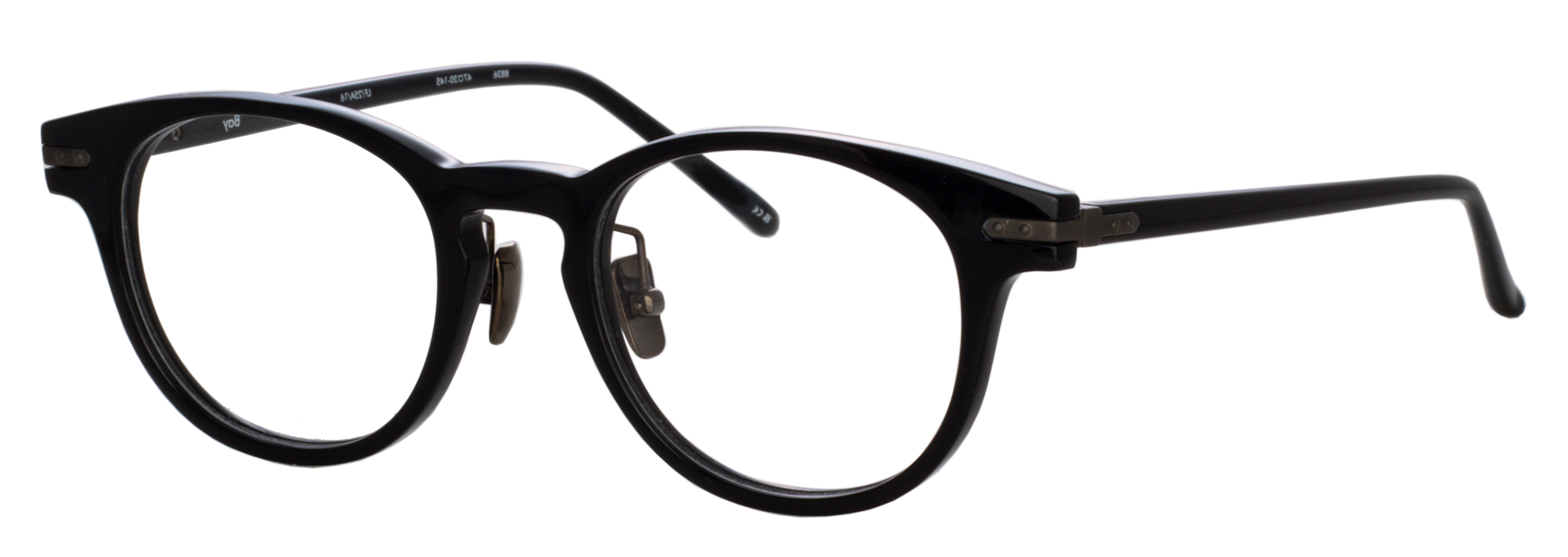 Color_LF25AC16OPT - Bray D-Frame Eyeglasses in Black and Clear