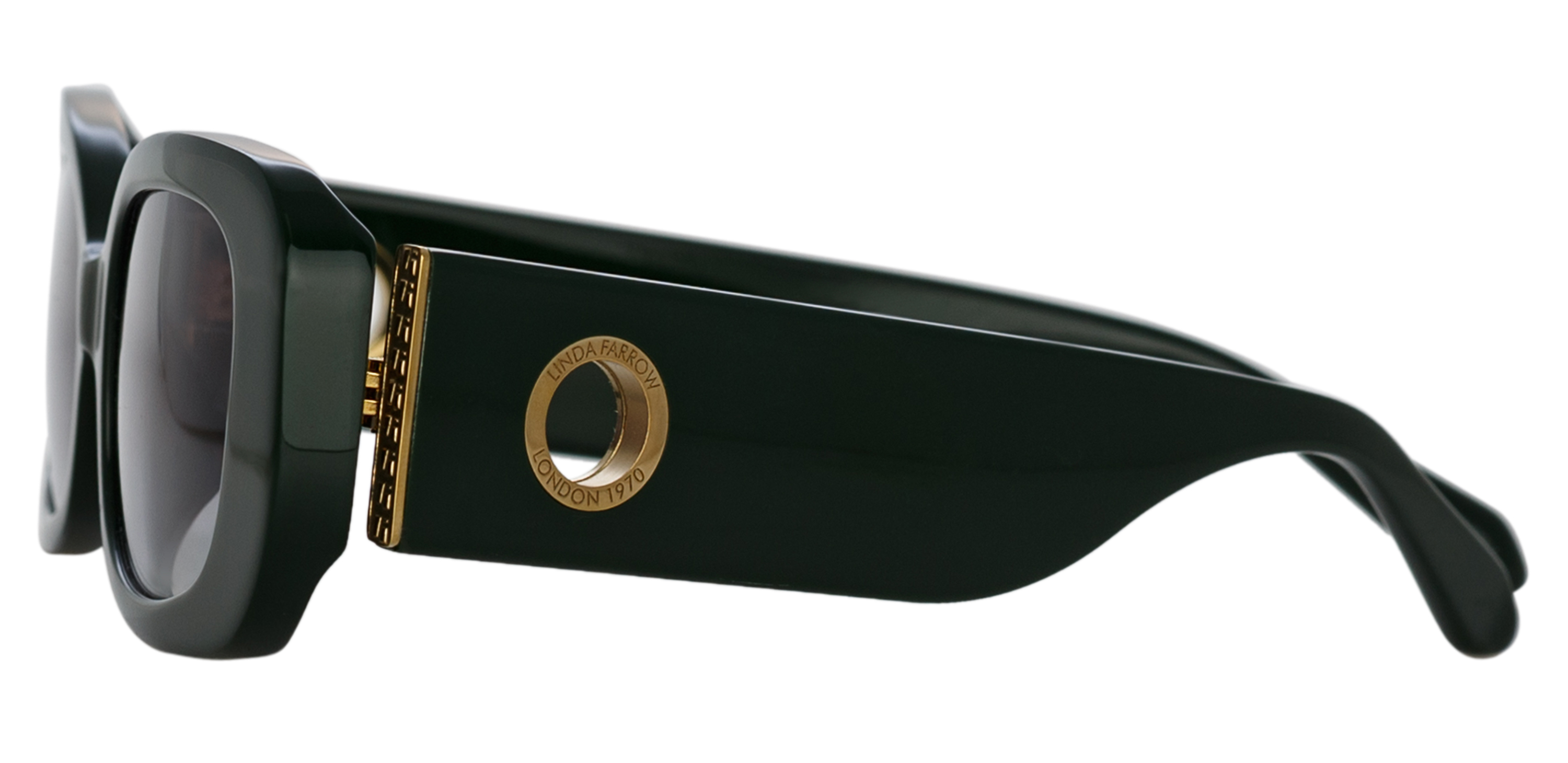 Color_LFL1117C7SUN - Lola Rectangular Sunglasses in Green and Grey Gradient