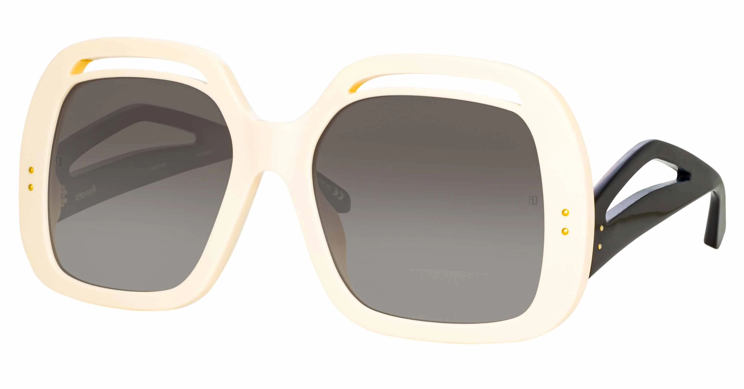 Color_LFL1126C3SUN - Renata Oversized Sunglasses in Off-White