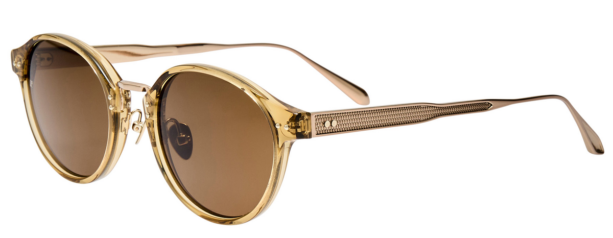 Color_LFL1535C8SUN - Marco Oval Sunglasses in Khaki and Khaki
