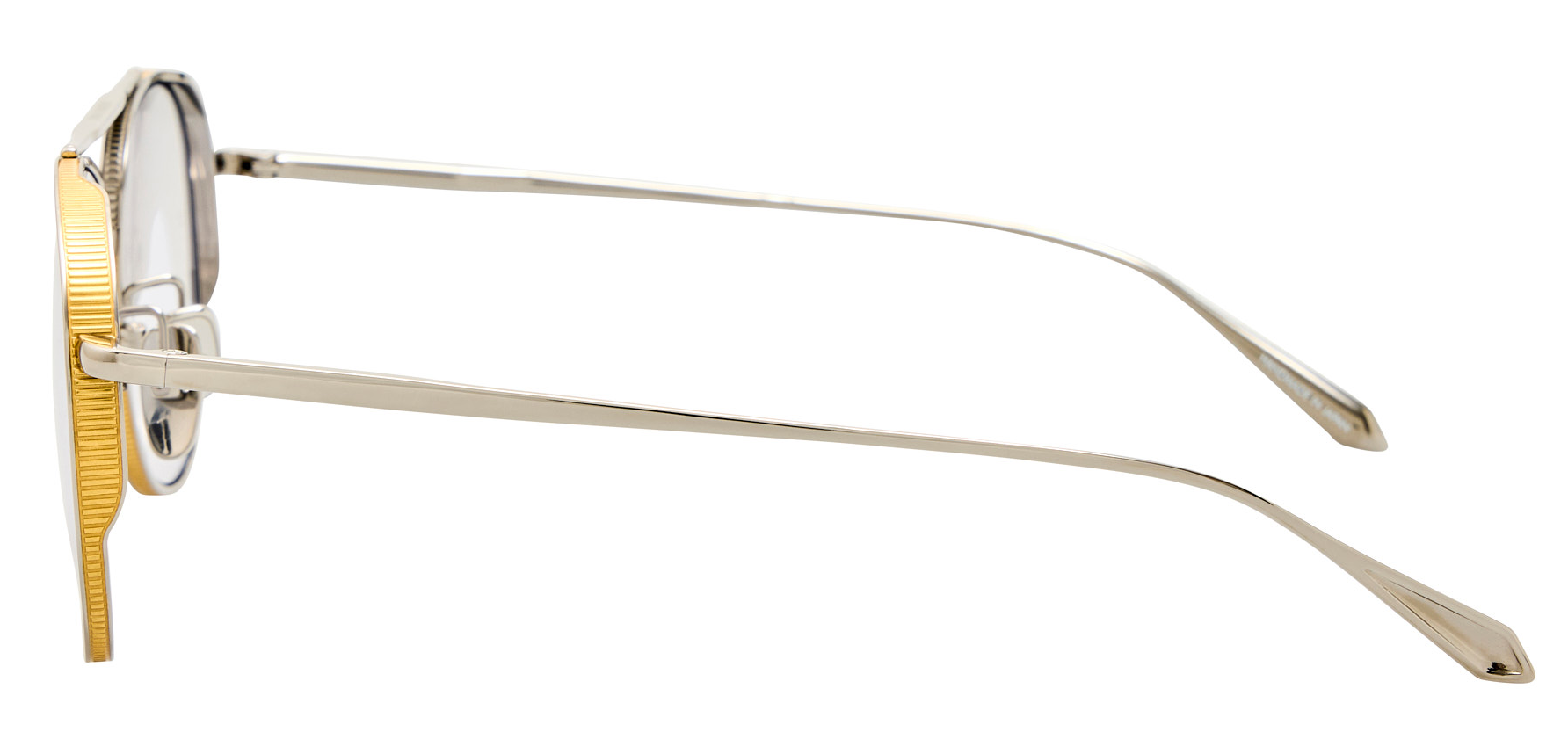 Color_LFL1547C6SUN - Meret Aviator Sunglasses in Yellow Gold and Grey Photocrome