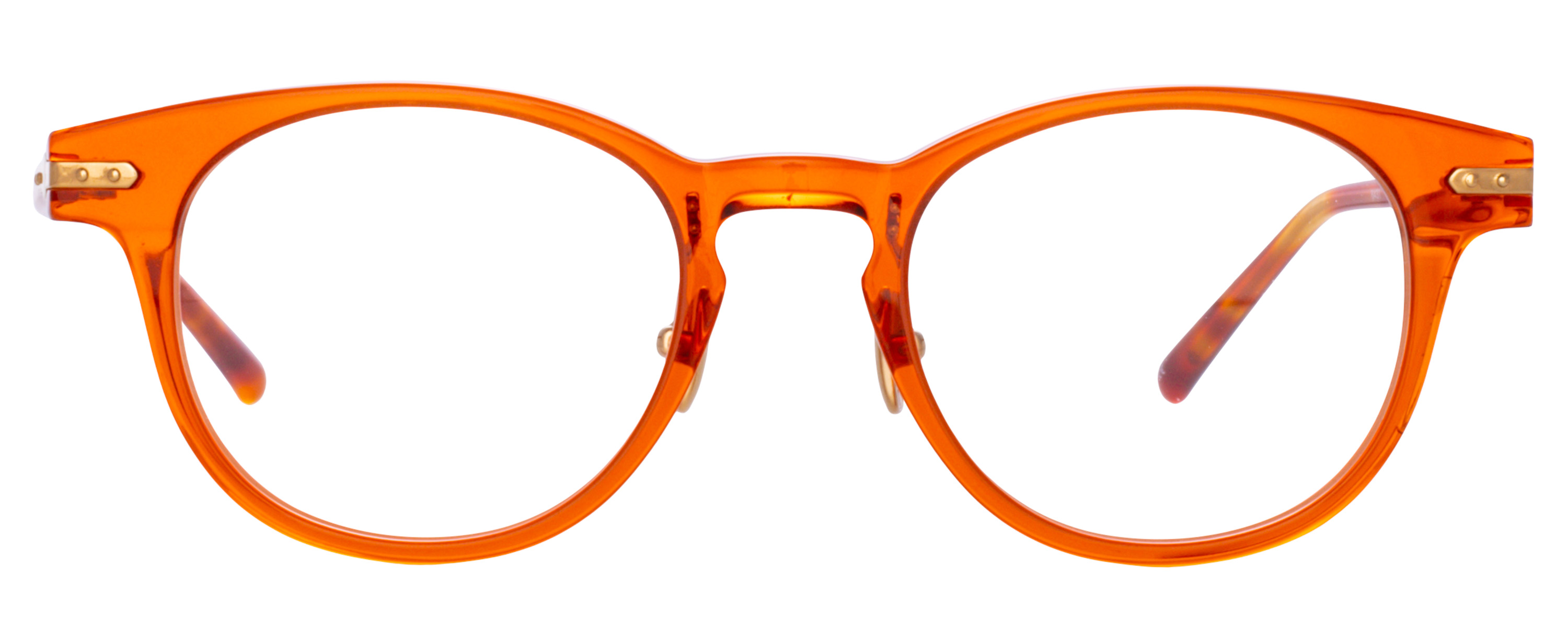 Color_LF25AC14OPT - Bray D-Frame Eyeglasses in Orange and Clear
