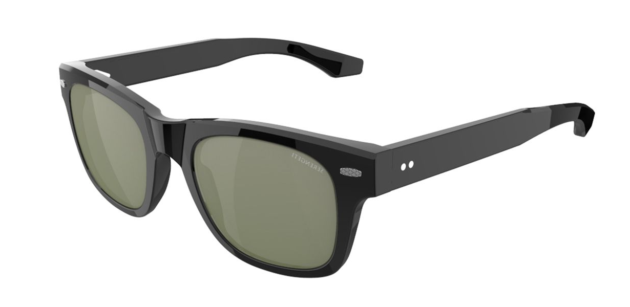 Color_SS758001 - Shiny Black and Green / Mineral Polarized Photochromic 555nm Cat 3