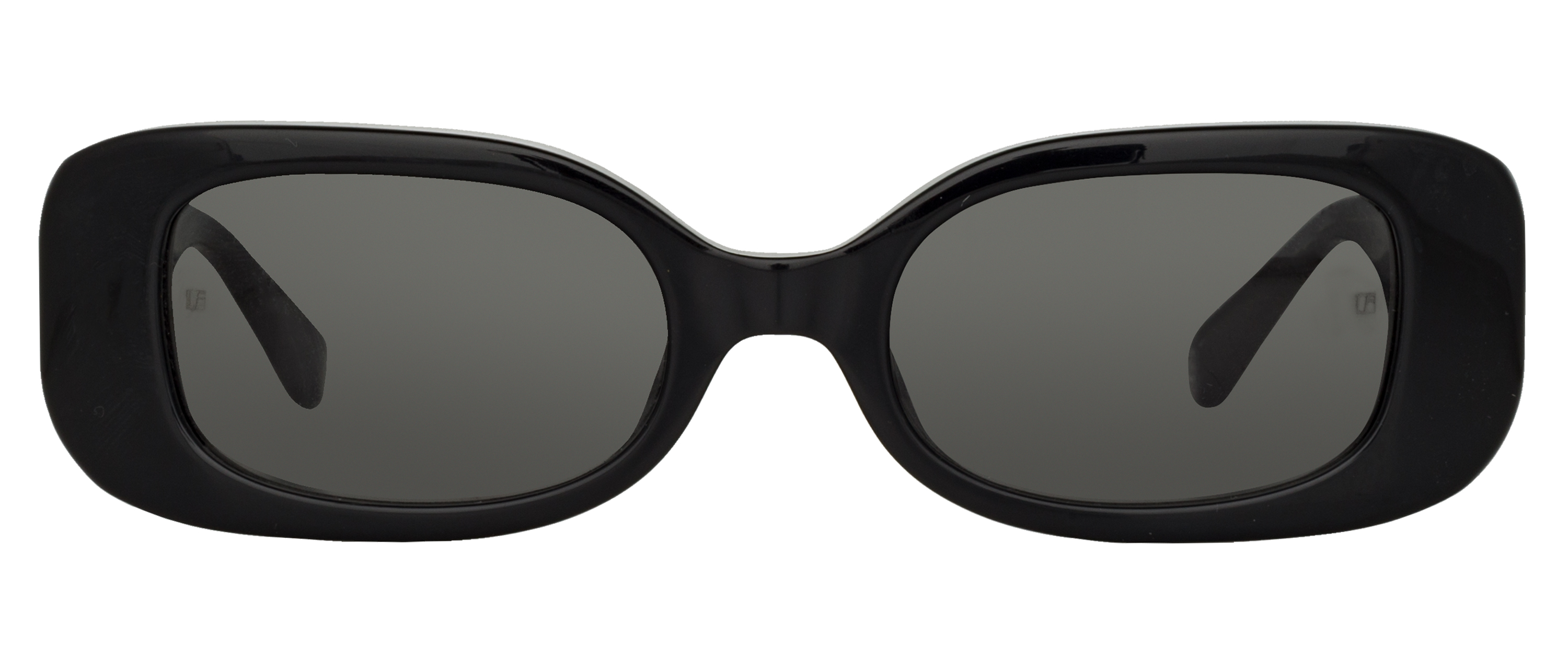 Color_LFL1117C1SUN - Lola Rectangular Sunglasses in Black and Solid Grey