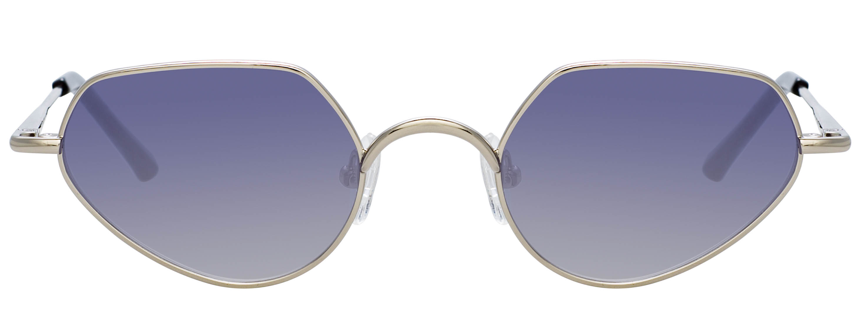 Color_DVN176C7SUN - Dries Van Noten 176 Cat Eye Sunglasses in Silver and Grey Gradient 