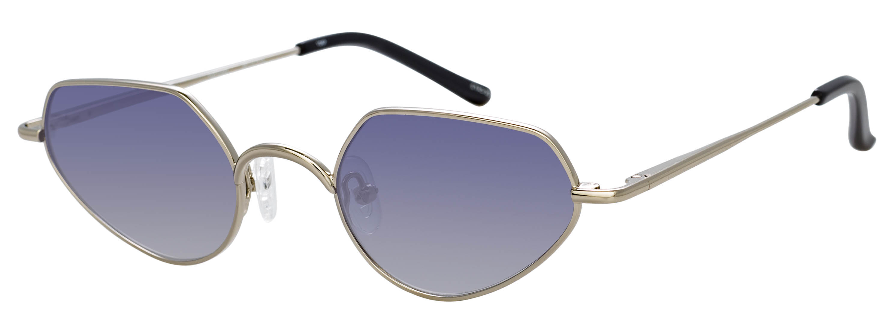 Color_DVN176C7SUN - Dries Van Noten 176 Cat Eye Sunglasses in Silver and Grey Gradient 