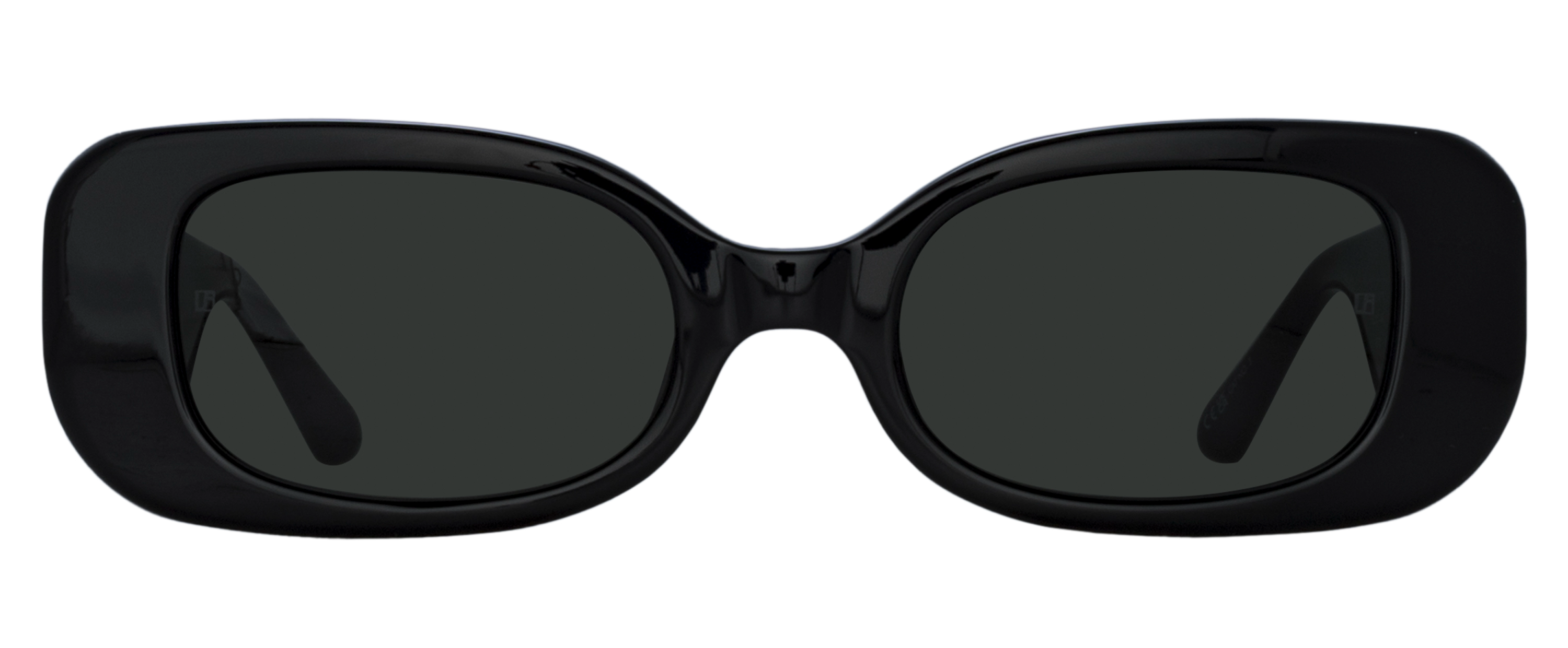 Color_LFL1117C15SUN - Lola Rectangular Sunglasses in Black and Grey