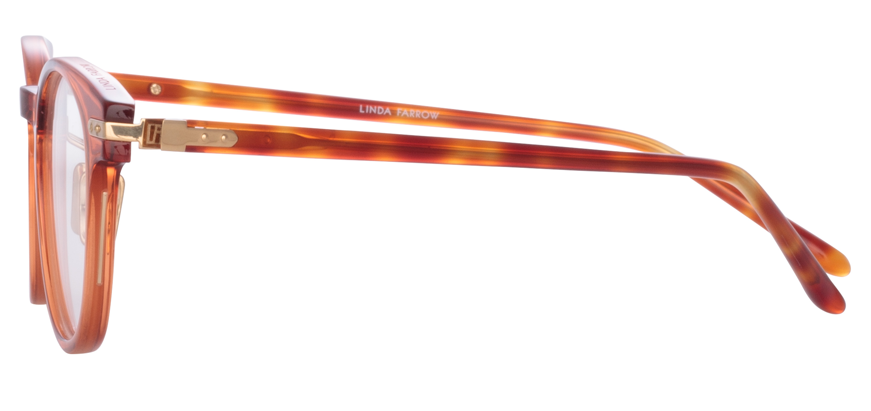 Color_LF25AC14OPT - Bray D-Frame Eyeglasses in Orange and Clear
