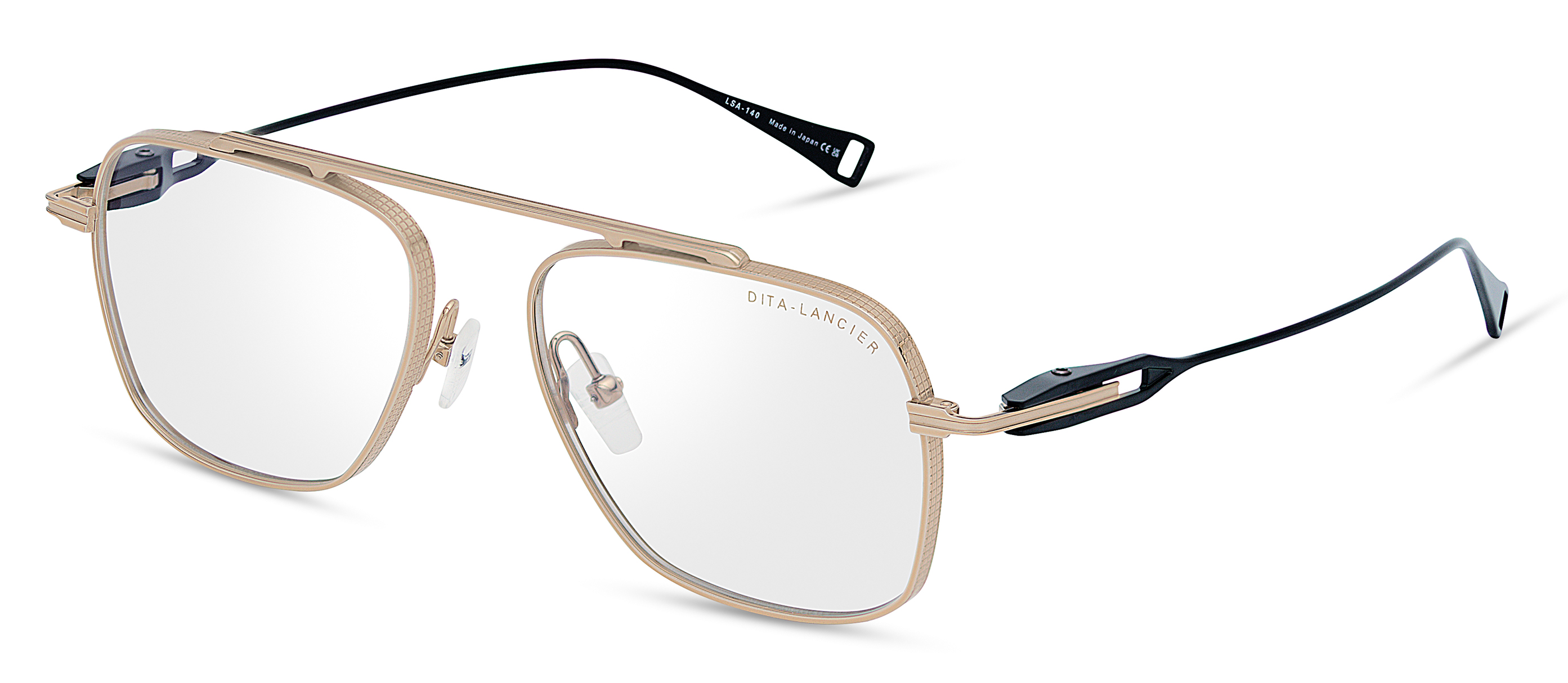 Color_DLX140-A-01 - Gold Sand - Matte Black - Clear Blue Light Filter - Clear