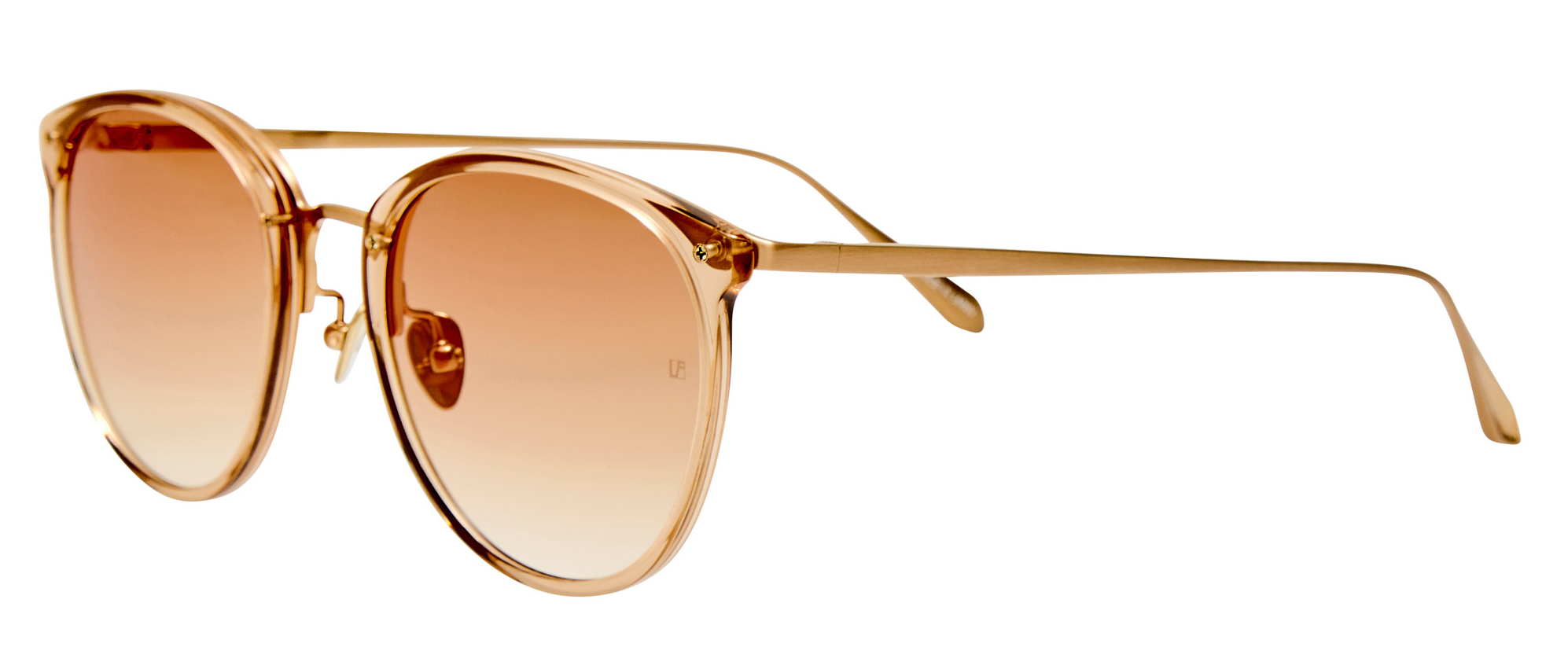 Color_LFL251C106SUN - Calthorpe Oval Sunglasses in Honey and Camel Grad