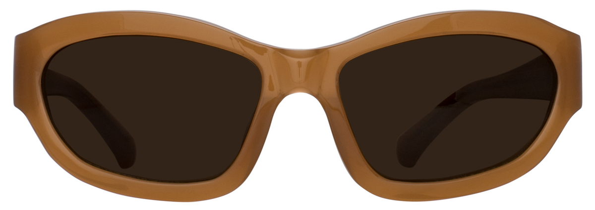 Color_DVN215C3SUN - Dries Van Noten 215 Wrap Sunglasses in Brown and Brown