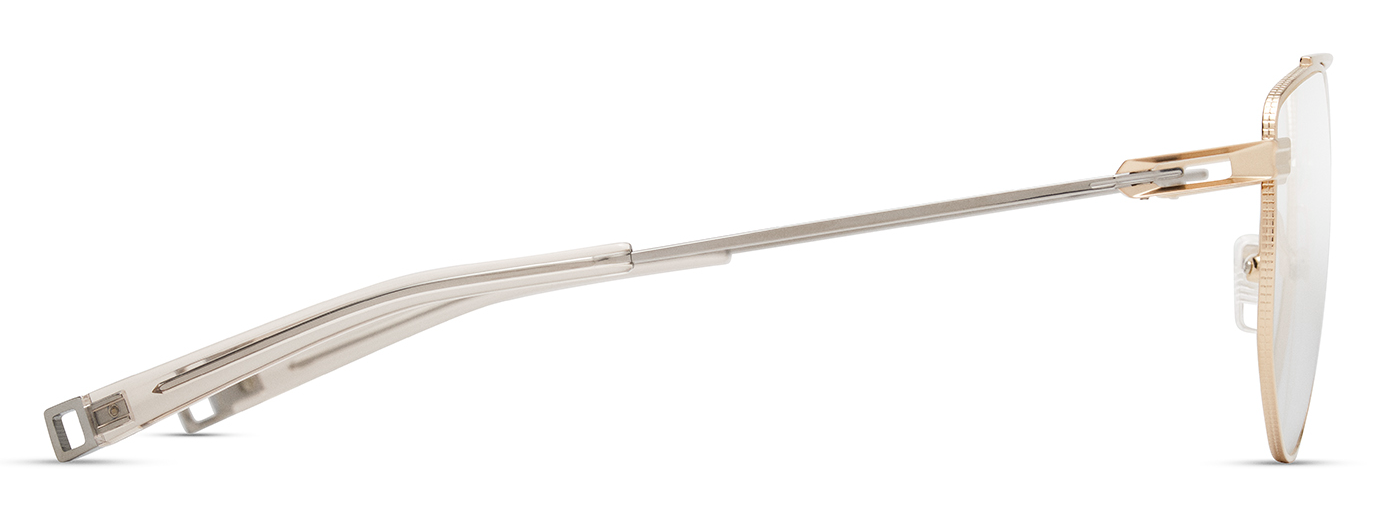 Color_DLX145-A-01 - White Gold - Shiny Silver - Khaki Crystal - Clear Blue Light Filter - Clear