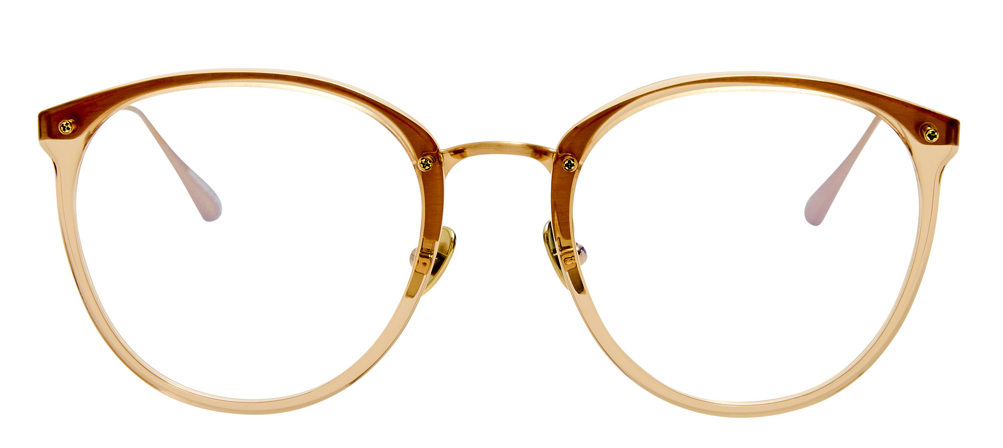 Color_LFL251C107OPT - Calthorpe Oval Optical Frame Brown - Honey and Clear