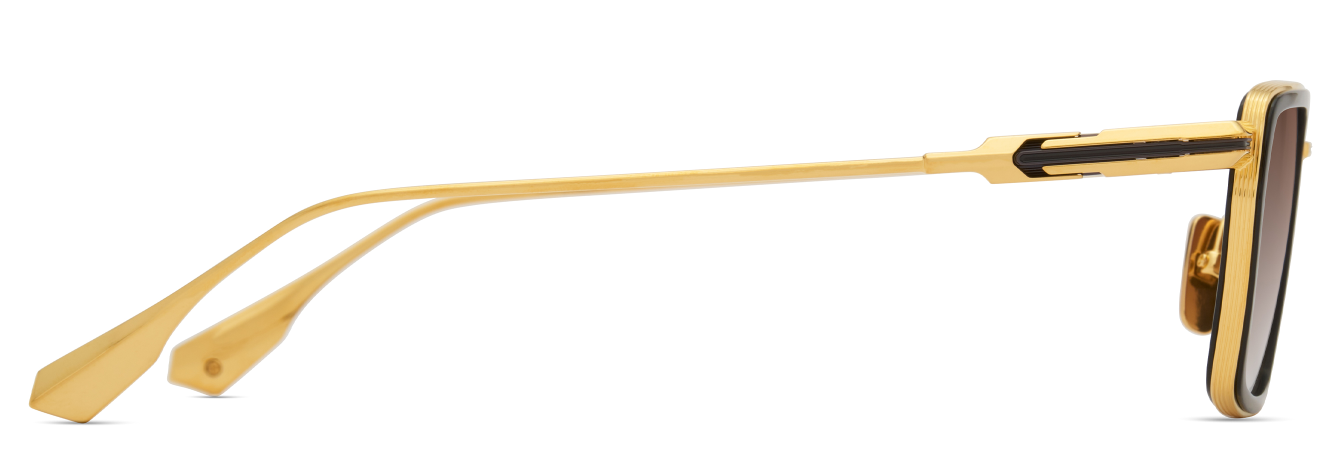 Color_DTS483-A-01 -  Yellow Gold - Black - Black Iron / Brown to Clear Gradient