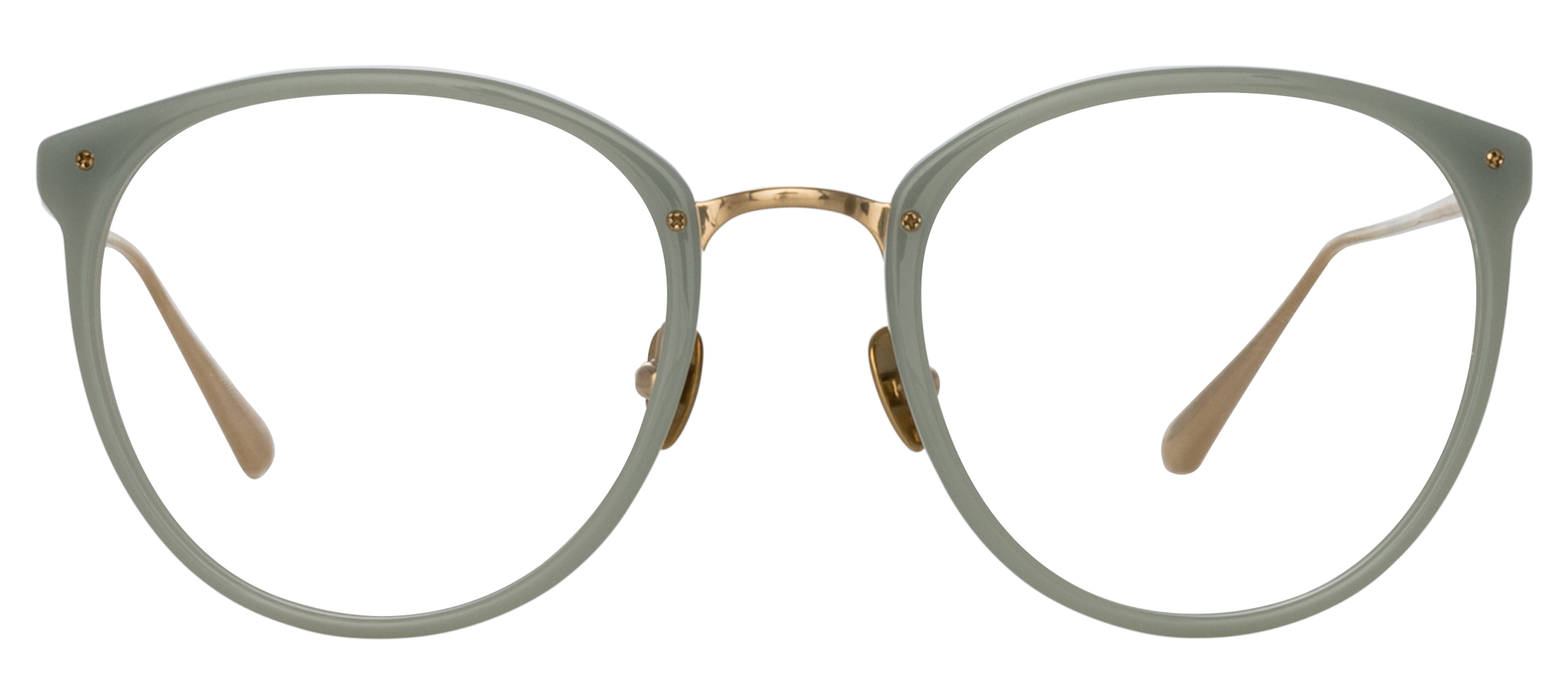 Color_LFL251C91OPT - Calthorpe Oval Optical Frame Grey - Steel and Clear