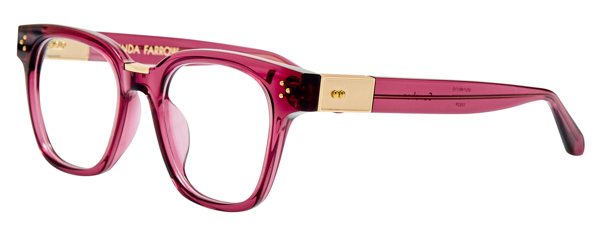 Color_LFL1481C10OPT - Sanchez D-Frame Eyeglasses in Wine and Clear