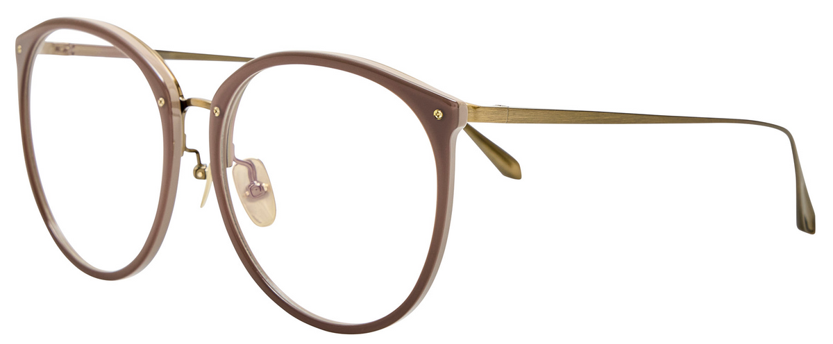 Color_LFL747C43OPT - Kings Oval Optical Frame in Taupe and Clear