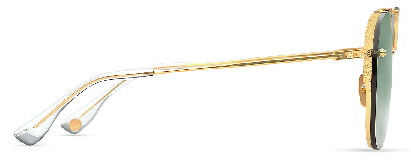 Color_DRX-2082-L-GLD-CLR-62 - Yellow Gold - Crystal Clear - Green - Solid