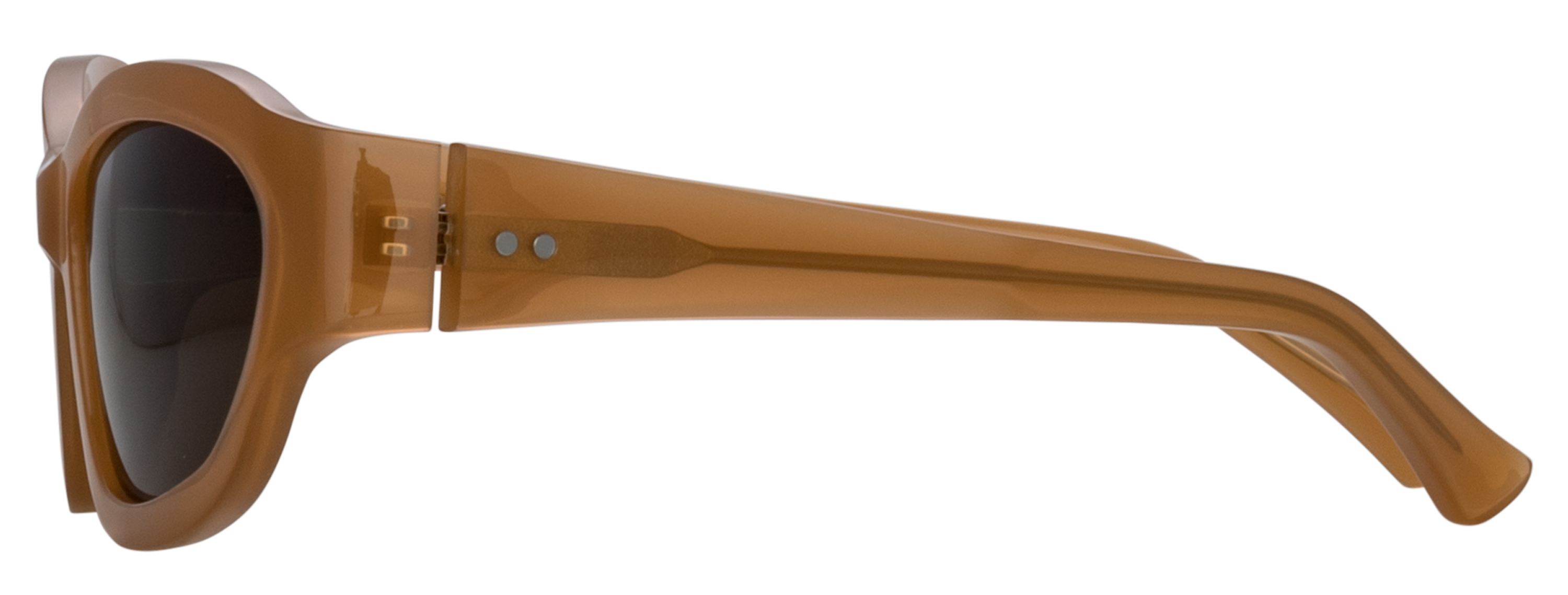 Color_DVN215C3SUN - Dries Van Noten 215 Wrap Sunglasses in Brown and Brown