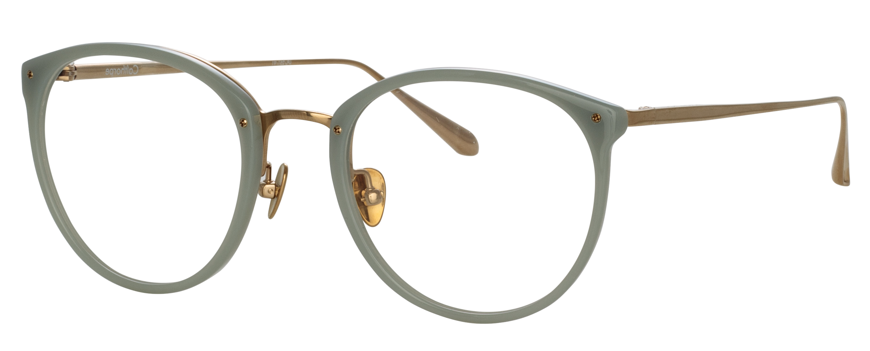 Color_LFL251C91OPT - Calthorpe Oval Optical Frame Grey - Steel and Clear