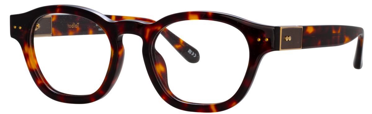 Color_LFL1404C5OPT - Talbot D-Frame Eyeglasses in Tortoise Shell and Clear