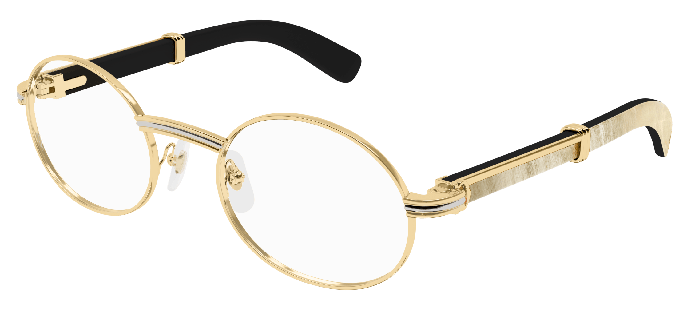 Color_CT0464O-002 - GOLD - WHITE HORN / TRANSPARENT