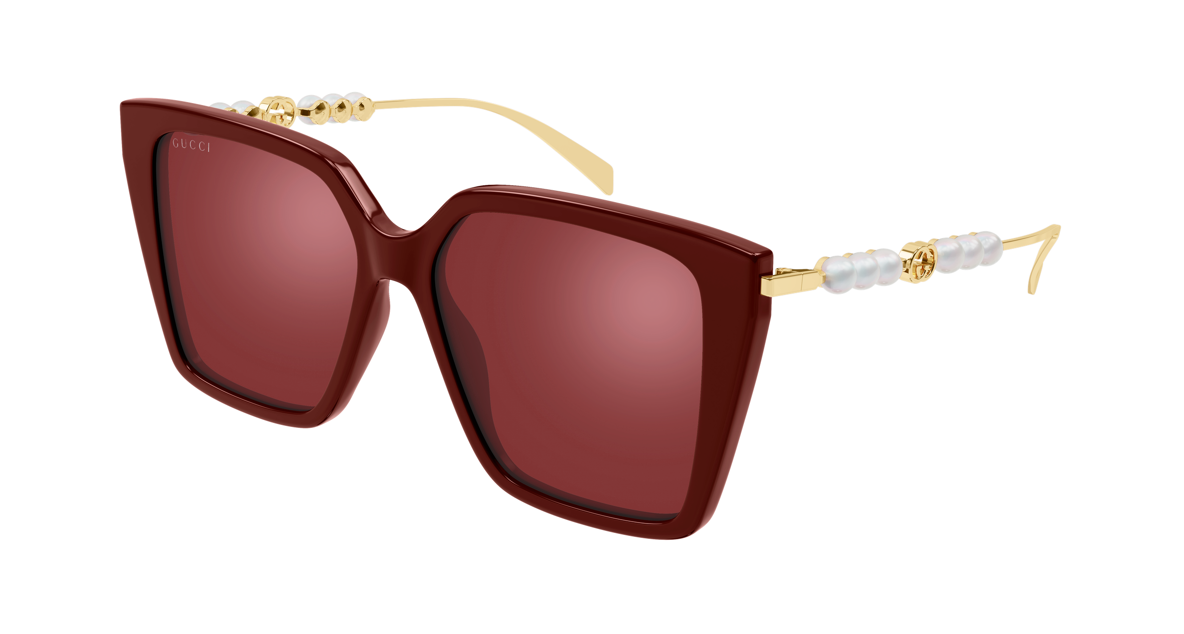 Color_GG1967S-004 - BURGUNDY - GOLD / RED