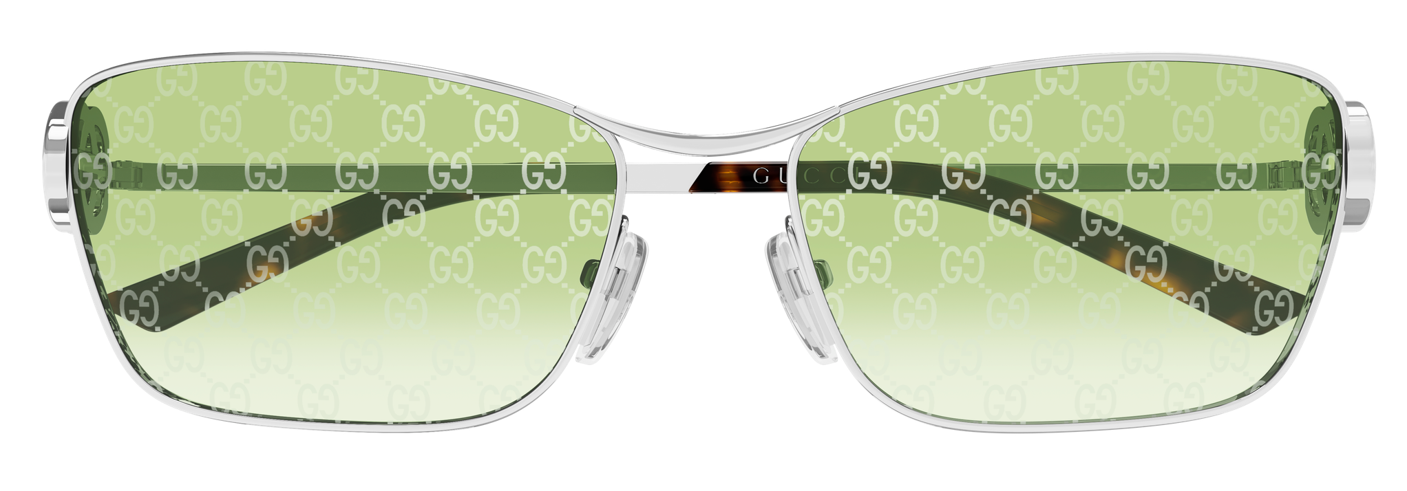 Color_GG2045S-004 - Silver - Silver - Green Mirrior Gradient