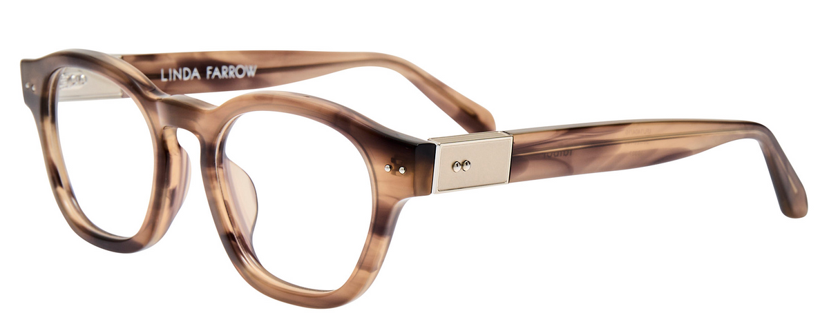 Color_LFL1404C10OPT - Talbot D-Frame Eyeglasses in Grey Horn and Clear