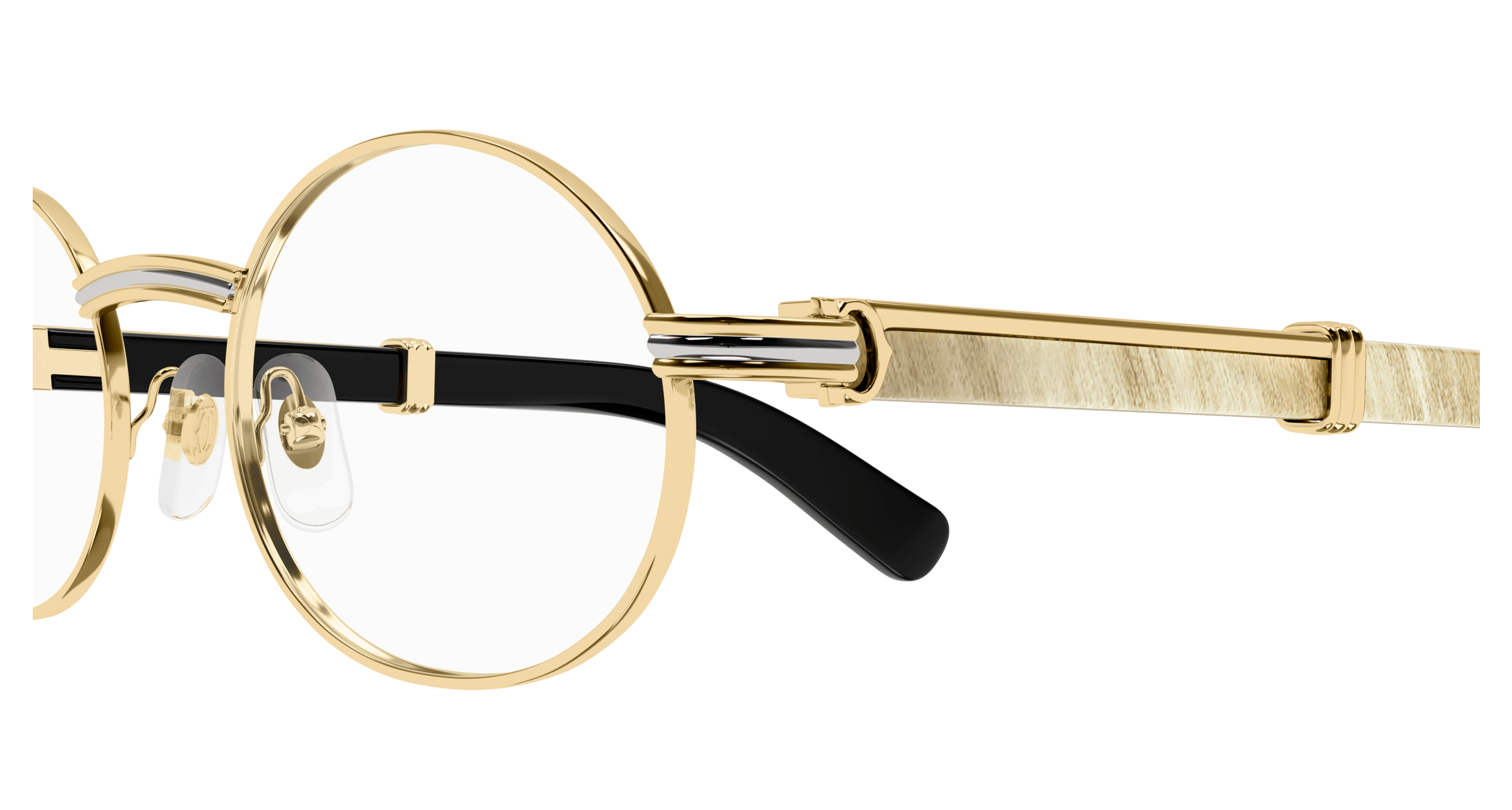 Color_CT0464O-002 - GOLD - WHITE HORN / TRANSPARENT