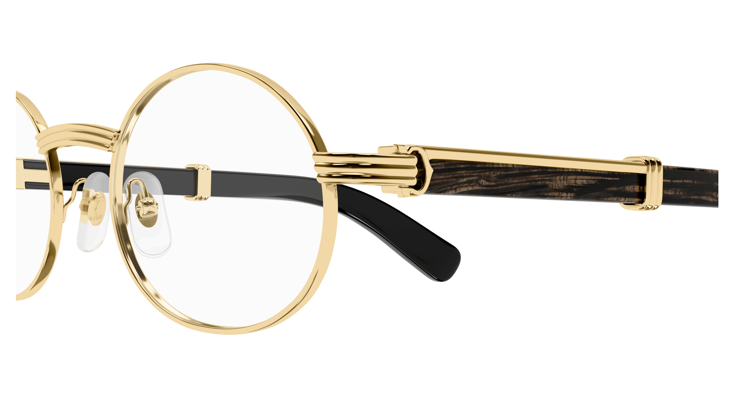 Color_CT0464O-001 - GOLD - BLACK HORN / TRANSPARENT