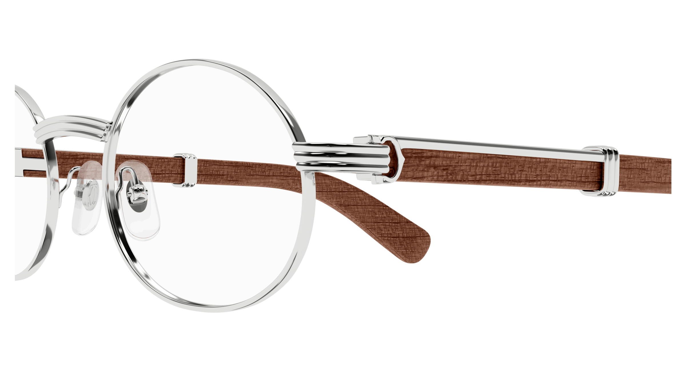 Color_CT0464O-003 - SILVER - BROWN WOOD / TRANSPARENT