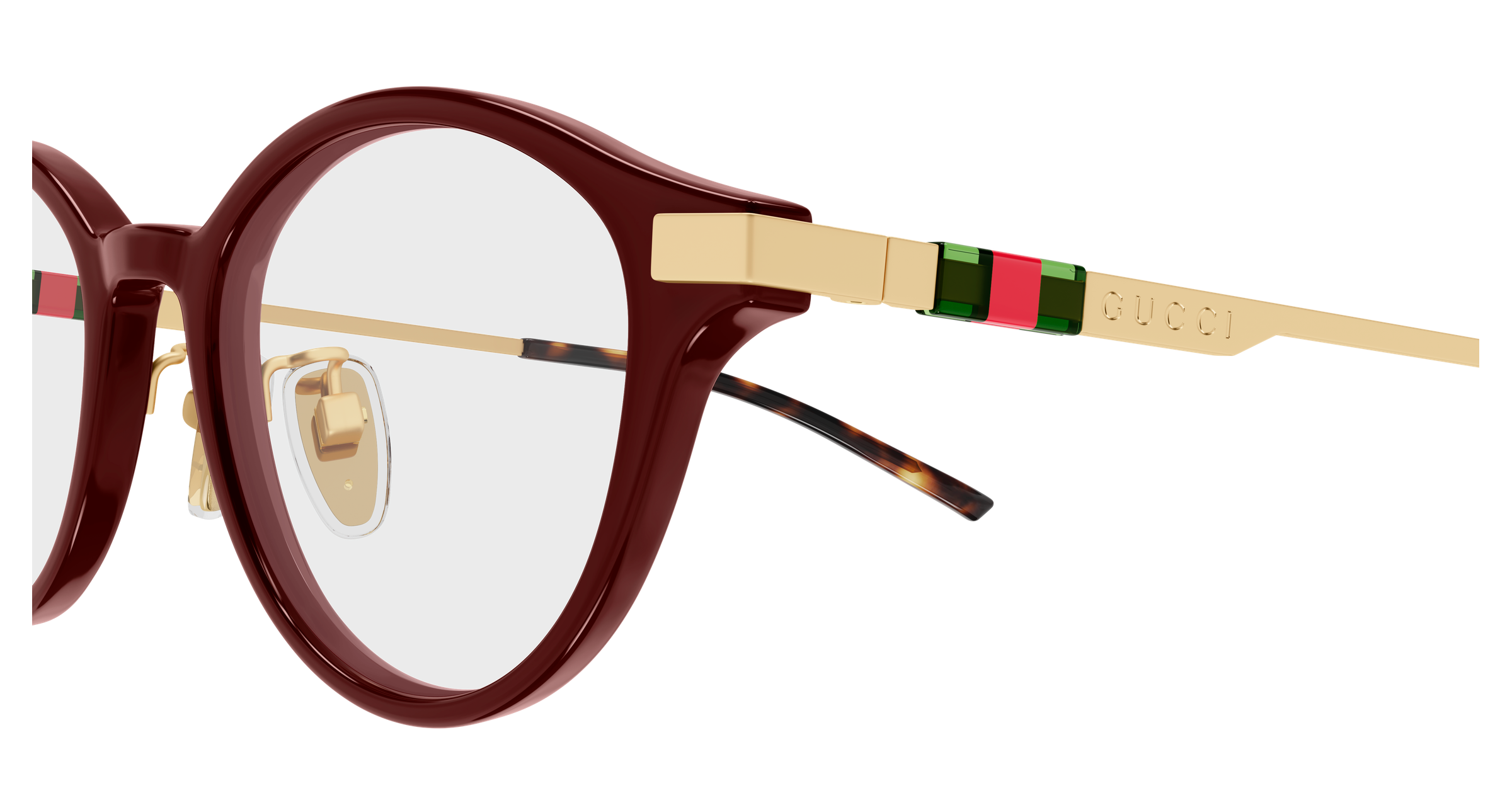 Color_GG2000OJ-003 - BURGUNDY - GOLD - TRANSPARENT