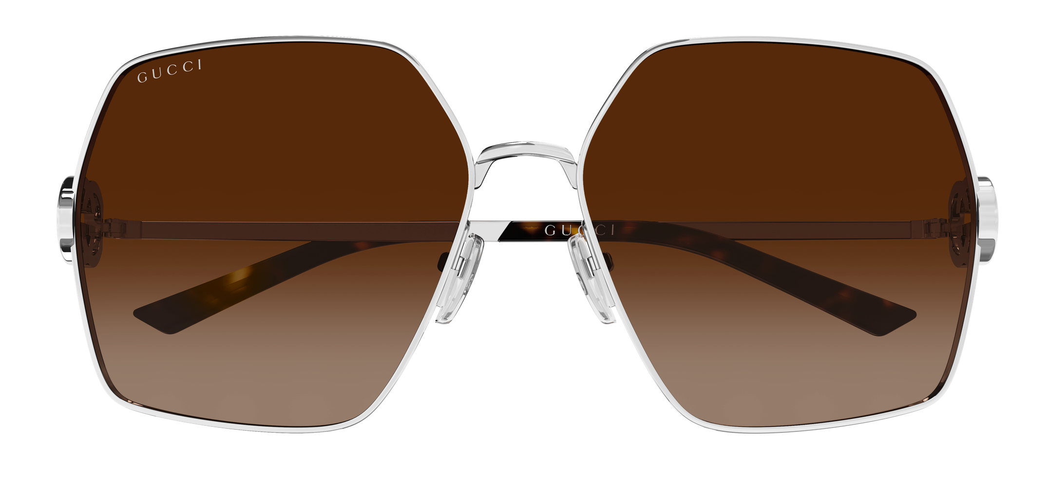 Color_GG2163S-003 - SILVER - SILVER - GRADIENT BROWN