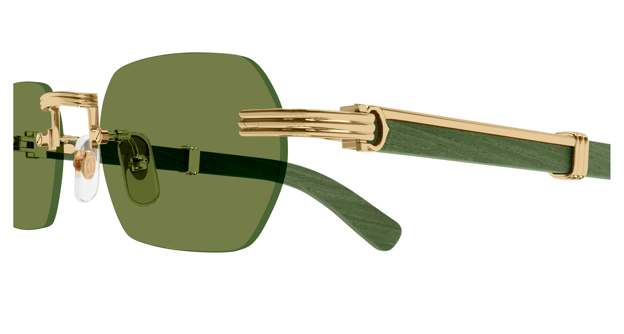 Color_CT0362S-006 - GOLD - GREEN HORN / GREEN