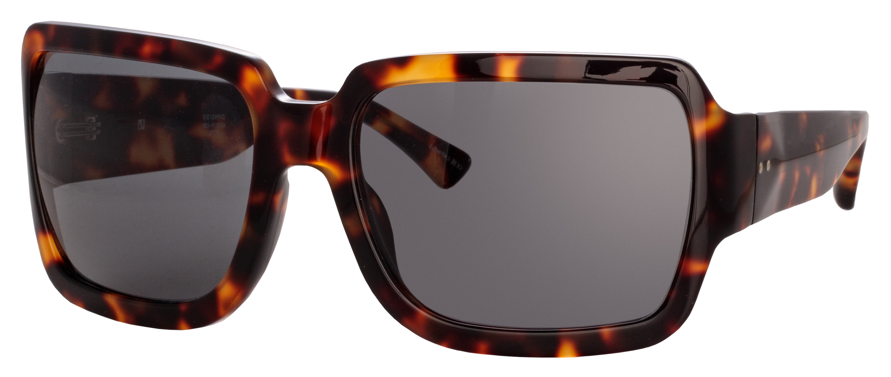 Color_DVN213C3SUN - Dries Van Noten 213 Oversized Sunglasses in Tortoise Shell and Grey