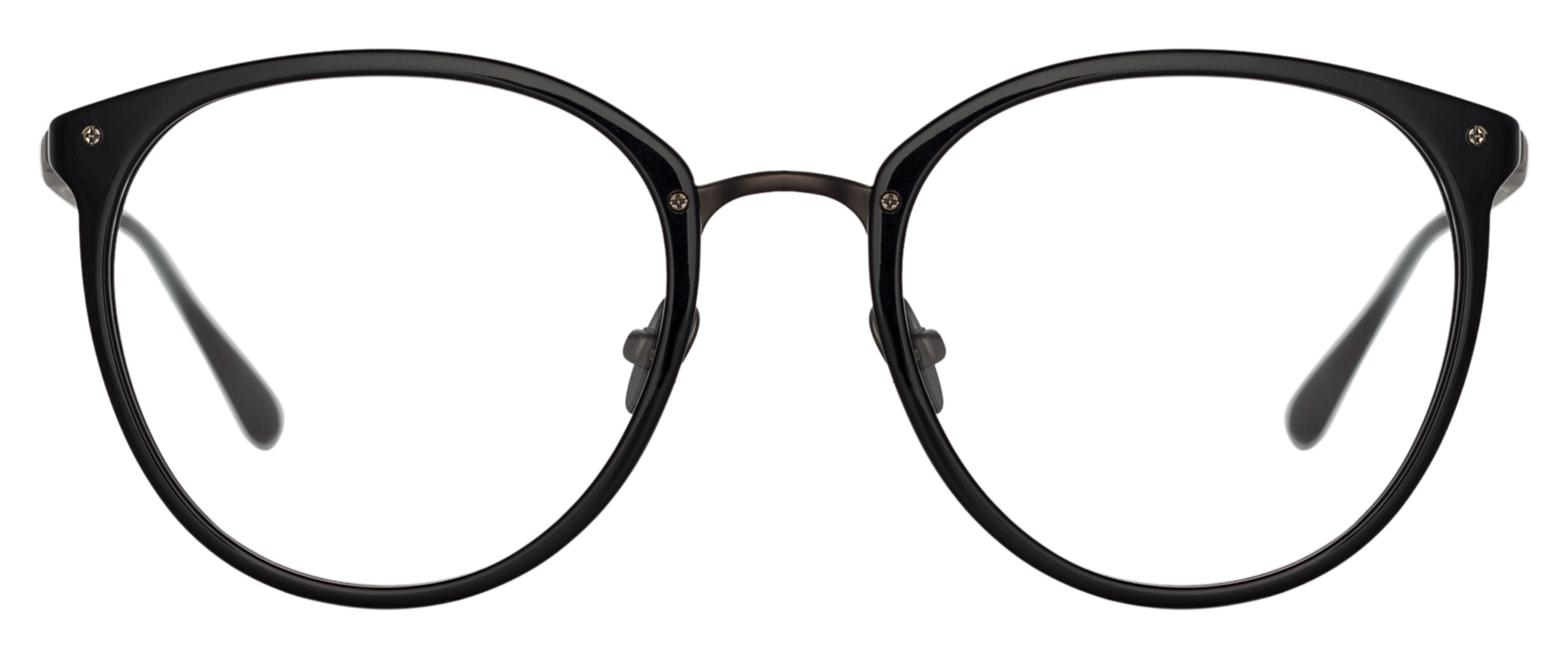 Color_LFL251C82OPT - Calthorpe Oval Optical Frame Black Matt Nickel and Clear