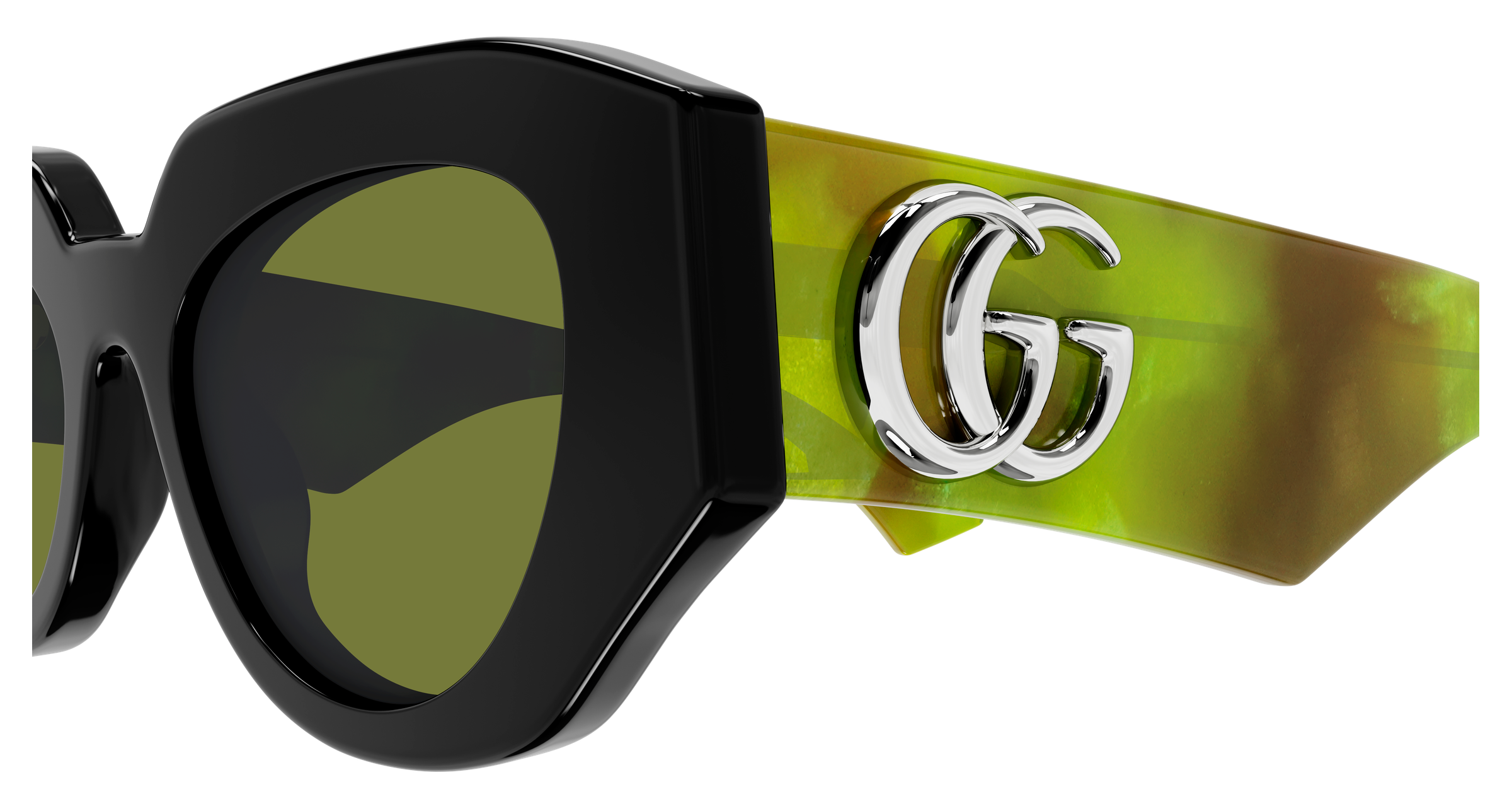 Color_Color_GG1421S-010 - BLACK - GREEN