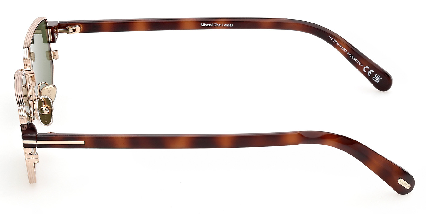 Color_28N - Shiny Rose Gold - Blonde Havana / Green Cat. 2