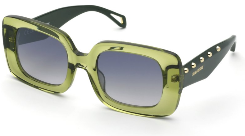 Color_M40X - SHINY TRANSP.GREEN / SMOKE GRADIENT/MIRROR SILVER