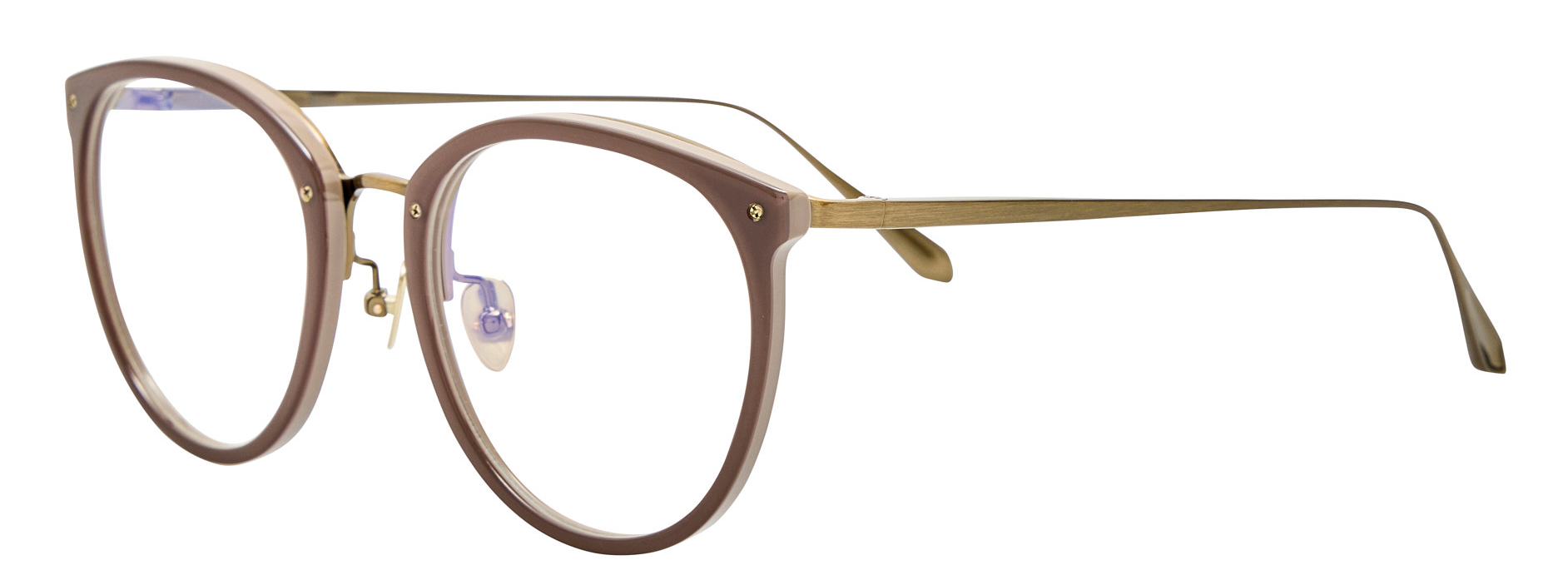 Color_LFL251C109OPT - Calthorpe Oval Optical Frame Taupe and Clear