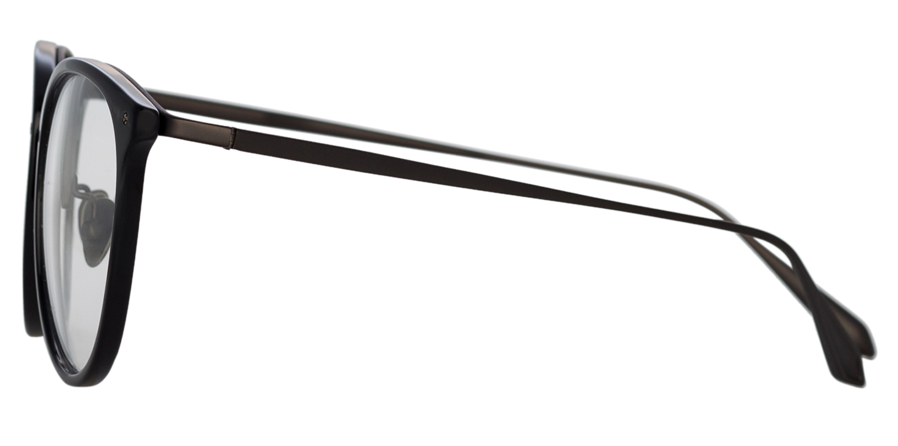 Color_LFL251C82OPT - Calthorpe Oval Optical Frame Black Matt Nickel and Clear