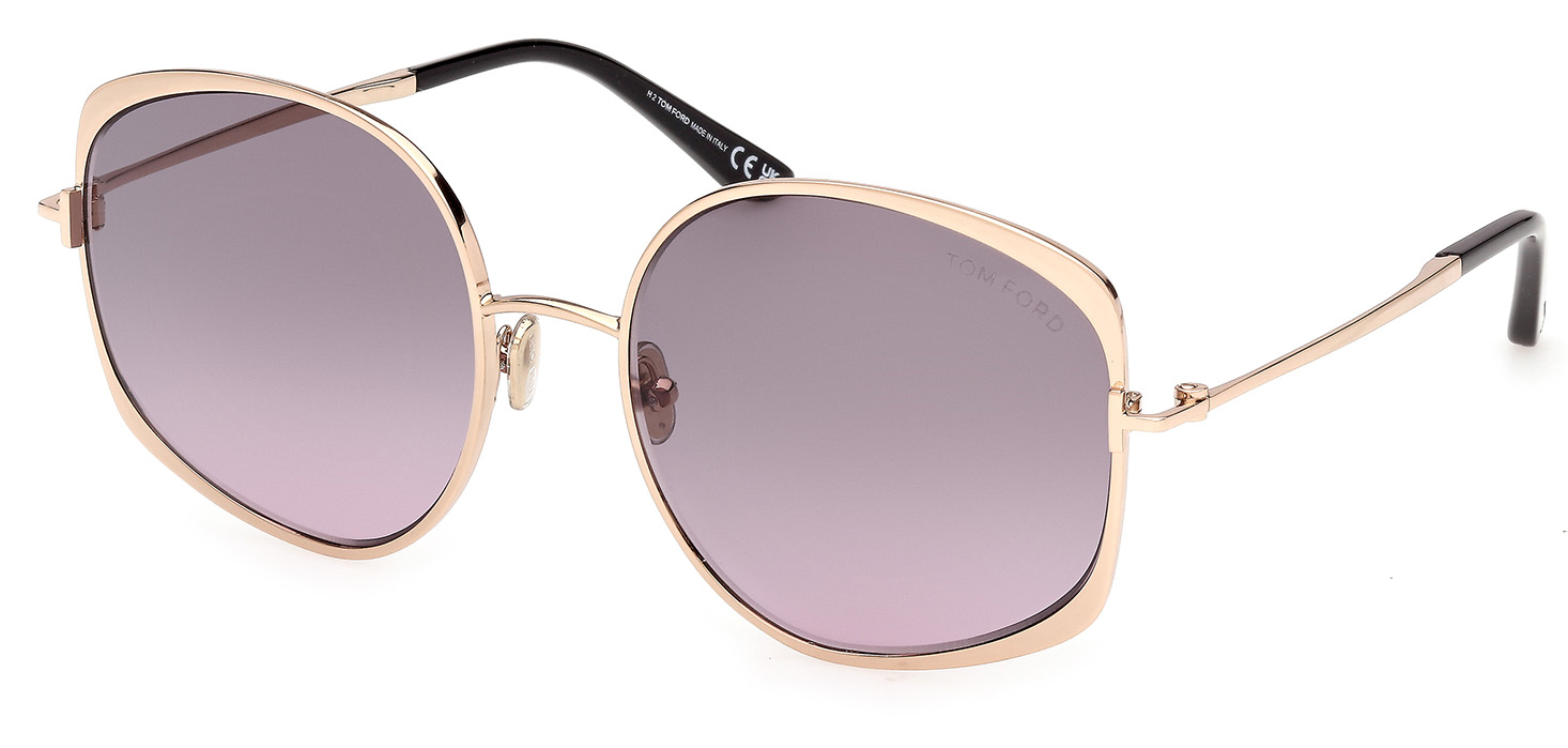 Color_28B - Shiny Rose Gold - Shiny Rose Gold / Smoke Gradient