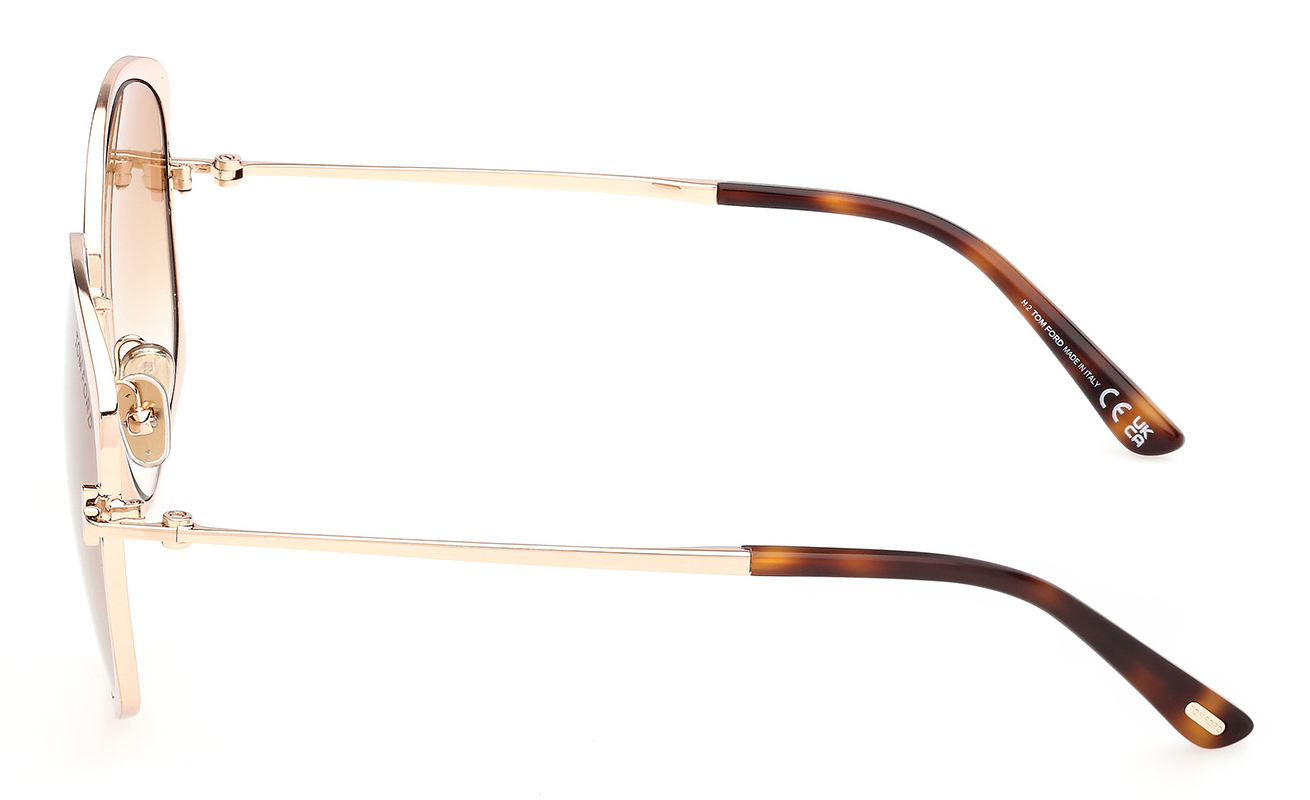 Color_28F - Shiny Rose Gold - Shiny Rose Gold / Brown Gradient