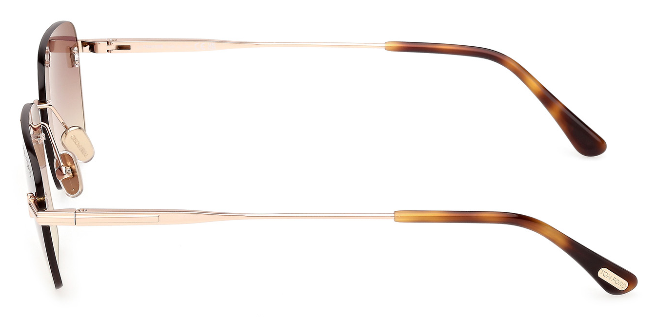 Color_28Z - Shiny Rose Gold - Shiny Rose Gold / Bordeaux Gradient