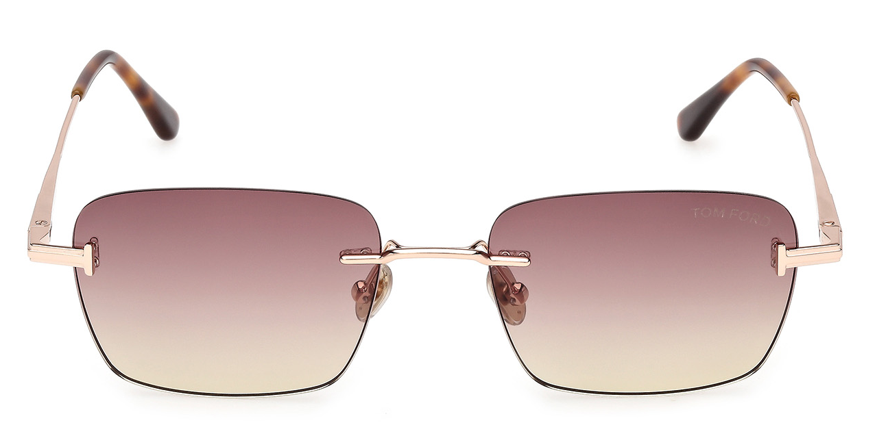 Color_28Z - Shiny Rose Gold - Shiny Rose Gold / Bordeaux Gradient