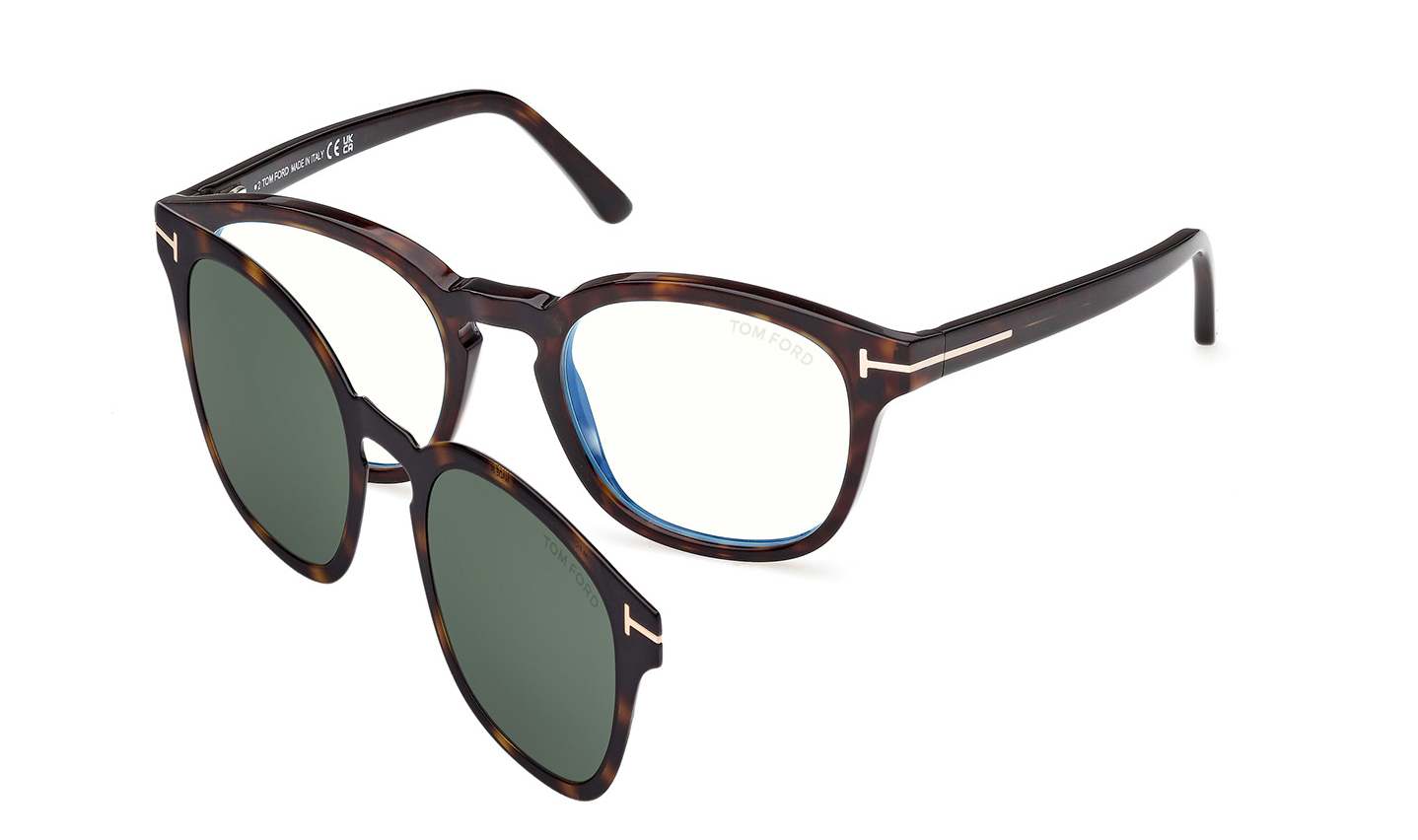 Color_52N - Dark Havana / Transparent (Clip Green)