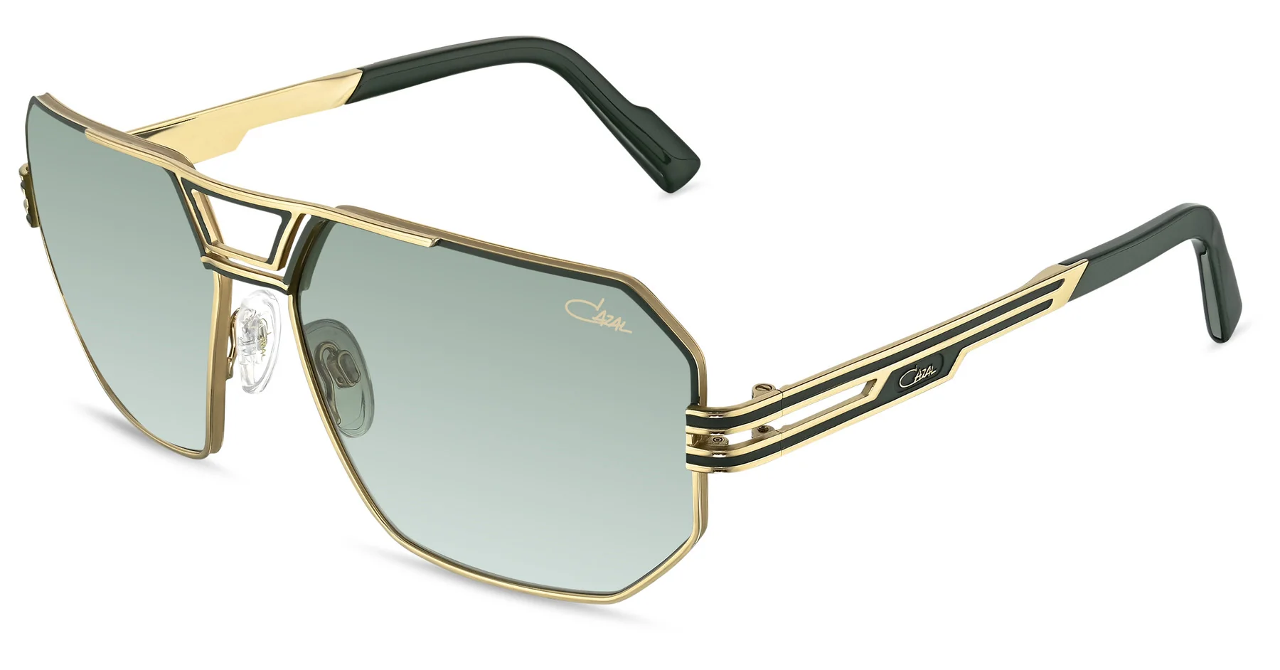 Color_002 - Gold - KhakiI / Green Gradient AR coated
